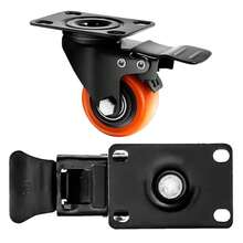 Furniture Wheel Replacement Swivel Brake Rim PVC Kit 4pcs Vmingo