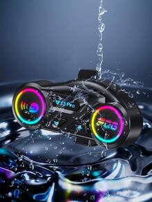 1/2pcs Motorcycle Wireless Intercom, 500m Wireless Intercom For 2 People, 1000mAh Battery, Helmet Headset Design, Waterproof & Noise Cancelling, Safer Riding, Motorcycle Communication, High-Quality Audio, Motorcycle Intercom, Best Gift For Halloween And Christmas