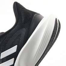 Adidas 阿迪达斯男女通用网面舒适休闲跑步鞋 - 黑色 - 查看 10