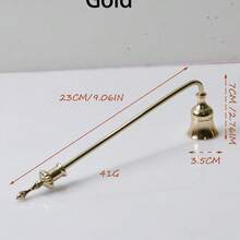 1pc Multi-Color Metal Candle Snuffer - Elegant Handle Design For Flame Extinguishing, Holiday Home Decor Gift For Christmas, Valentine's, Birthdays & Thanksgiving, Festive Accessory | Sophisticated Style | Robust Construction