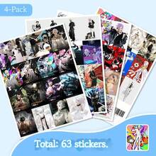 63张/126张多巴胺涂鸦贴纸套装 - 特工套装、废墟、DIY贴纸、动漫人物贴纸、手机壳贴纸、笔记本装饰、动漫周边、完美礼物、生日礼物、理想礼物、惊喜礼物、节日礼物、季节性礼物、万圣节礼物、圣诞节礼物、贴纸