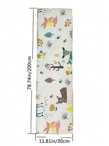 1pc 200*30cm Child Bed Bumper, Bed Safety Guard Rail Anti-Fall Unassembled Portable Travel Bed Rail, Nursery Decor, Children Bedding Accessory - Multicolor - View 2