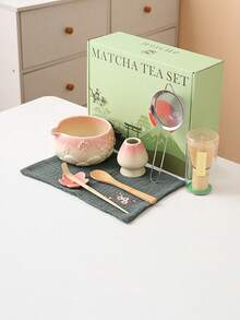1/4/6/8pcs Pastel Pink Sakura Matcha Bowl Set, Suitable For Making Matcha Latte, Perfect Gift For Matcha Lovers, Song Dynasty Tea Ceremony Tool, Ideal For Matcha Beginners - Multicolor - View 14
