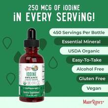MaryRuth Organics Iodine Liquid Drops | Potassium Iodide | 1 Year Supply | 450 Servings | Thyroid Health | USDA Organic| Vegan | Non-GMO | Gluten Free | 1 Fl Oz - White - View 7