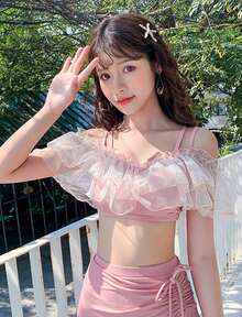 Women Bikini Sets - 粉色 - 查看 6