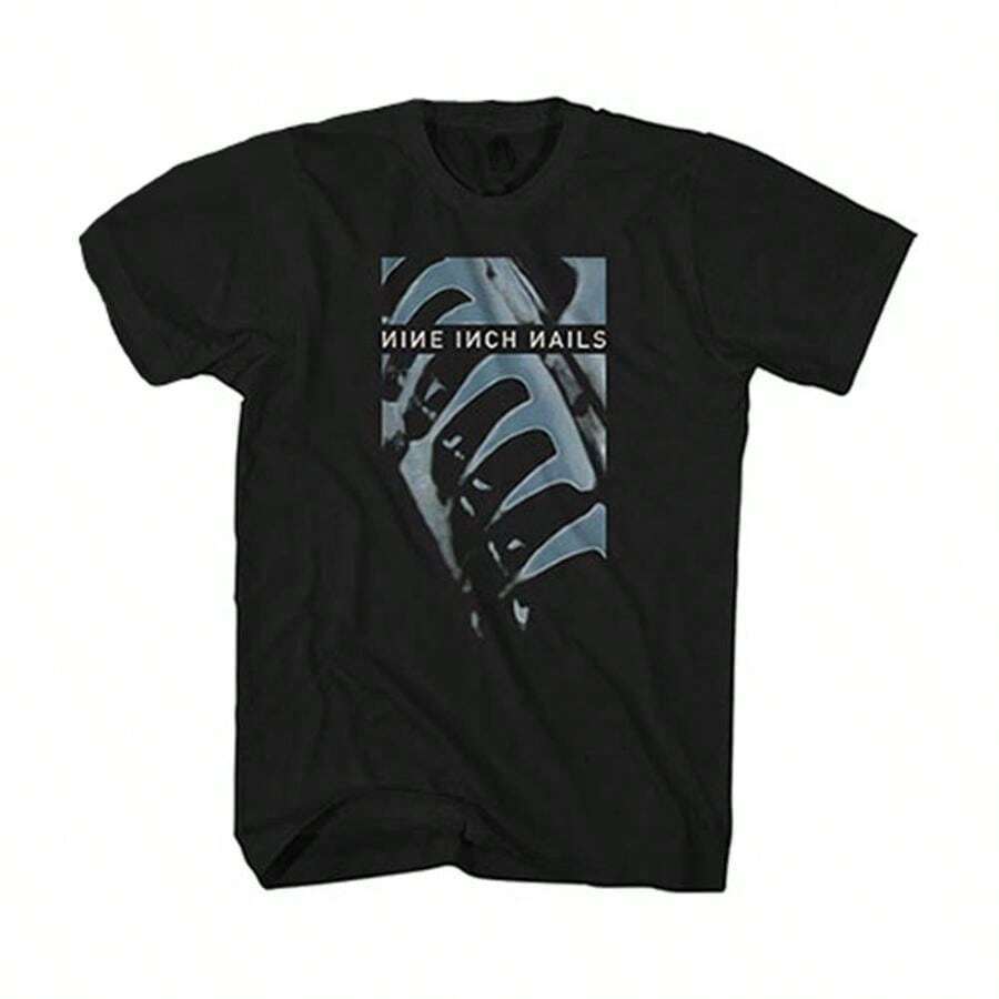 Men's Nine Inch Nails Pretty Hate Machine Back Print Slim Fit T-Shirt Large - Black - View 1