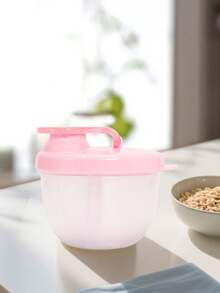 KUNT 1/2pcs Baby Portable Outdoor Milk Powder Box, Independent Single-Layer Three-Grid Rotatable Milk Powder Container, Large Capacity Milk Powder Storage Dry Box