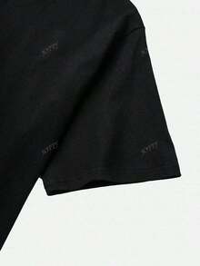 Halloween Pumpkin Devil Vintage T-Shirt, Nightmare Before Christmas Themed, Oversized Loose Fit Round Neck Short Sleeve T-Shirt For WomenLoose And Comfortable - 黑色 - 查看 3