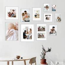 2/3pcs 12x16in/30x40cm Silver Aluminum Alloy Photo Frame, A3/A4 Modern Home Decor Art Frame, Minimalist Stylish Gold Aluminum Alloy Decorative Picture Frame - Silver - View 7