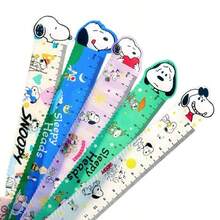 1 pieza Regla de acrílico de Snoopy de 15 cm de alto, regla de medición estética, artículos de papelería de escuela primaria, al por mayor transfronteriza (estilo aleatorio) - Multicolor - Ver 6