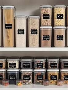 120pcs-Chalkboard Labels - Reusable Waterproof Chalkboard Stickers With A Liquid Chalk Ruler For Mason Jars, Party Decorations, Craft Rooms, Weddings, Pantries, Organize Your Home And Kitchen.