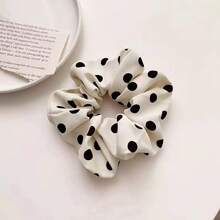 2 Stücke Haargummis im Polka Dot Stil, modische Haraccessoires, vielseitig einsetzbare elastische Haarbänder für Pferdeschwänze & Dutt, Haargummis, Lässig, zum Gesicht waschen, Make-up, Zuhause, Gym Frau Accessoires