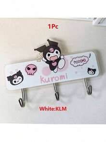 Sanrio 1Pc Hooks Hello Kitty Kuromi Cinnamoroll Cute Strong Adhesive Bonding Hooks Bathtowels Towels Bags Key Storage Hooks Kitchen Bathroom Bedroom Office Accessories(Some Parts May Be Random)