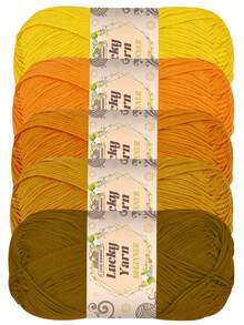 5 件/套 250 克优质图案腈纶纱线套装，每件 50 克 - 柔软，适合 DIY 针织和钩编项目，用于围巾、帽子、手套、毛毯、手工艺品、秋冬