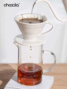 choxila 1pc High Borosilicate Glass Coffee Cup Measuring Cup Glass With Handle Graduated Cup Coffee Milk Juice Measuring Cup Transparent Glass Back To School - Coffee Measuring Cup - View 6