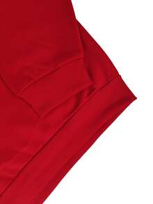 Teen Boy Fashionable Sports Number 23 English Graphic Casual Pullover Sweatshirt, Versatile For Street, Outdoor, Sports, Daily Commute - Red - View 5