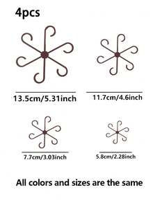 8个/4件装植物支架，坚固的攀援植物茎夹，藤蔓固定器，室内花茎固定器，塑料园艺工具，适用于攀援植物，可用于露营/婚礼/花园装饰/卧室装饰/房间装饰/家居装饰/秋季装饰/情人节/复活节 - 彩色 - 查看 16