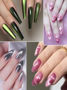 1pc/2Pcs 4 In 1 Strong Cat Eye Gel Nail Magnets, Multi-Function UV Gel Polish Flower Nail Art Tools Magnetic Sticks For Home Salon Manicure DIY,Nail Supplies,Nail Tools,Nail Art Tools,Back To School,Nails,Nail Tools For Press On Nails,Manicure Pedicure Tools,Friend Gifts, Female Gifts, Halloween Supplies, Travel Supplies, Christmas Supplies