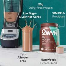 OWYN Only What You Need Pro Elite Vegan 30g Plant-Based High Protein Powder, Zero Sugar (Vanilla, 29 Lbs) - Tên hương vịA - Xem 4