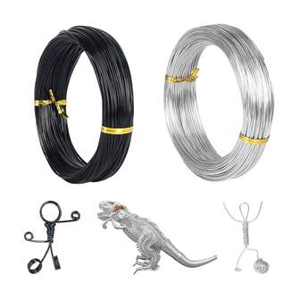 2MMx5Meters Gold/Silver/Black Plated Bendable Flexible Craft Metal Wire For Jewelry Making Beading DIY