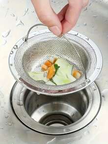 1pc/2pcs/3pcs/Stainless Steel Sink Strainer With Handle - Rust-Proof Mesh Filter For Kitchen And Bathroom Sinks, Stainless Steel Material, Easily Anti-Clogging, Perfect Drainage For Vegetables And Fruits, Kitchen Sink Strainer - Multicolor - View 13