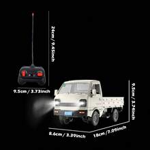 RC 卡車 2.4GHz 遙控車 時速超過 20 km/h 1:18 比例 附燈光與噴霧效果 越野皮卡運輸車 漂移模擬玩具車 男孩女孩 8 至 12 歲兒童生日、萬聖節、聖誕禮物 - 彩色 - 查看 8