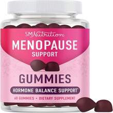 Menopause Support Gummies | Hormone Balance Relief For Hot Flashes, Night Sweats, Mood Swings, &Amp; Bloating | With Phytoestrogen Soy, Vitamin D3, PABA, Biotin | Vegetarian, Gluten-Free | 60 Count - Flavor NameB - 查看 1