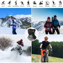 HEKE Bufanda, Transpirable Asamontaas para el Cuello Mujeres y Hombres, Protector Deportiva Bandanas, Mascara Diadema por Ciclismo, Pesca, Senderismo - Gris - Ver 4