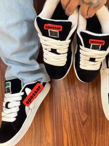 Women's Tennis Shoes Men's Casual Sports Shoes Women's Skate Shoes - Đen và trắng - Xem 2