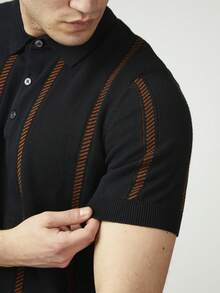 Ben Sherman Tropical    Verano    Regular    Canalé  Botón - Negro - Ver 3