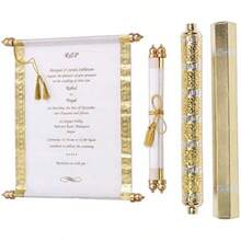 MX  WEDDING Bridal Shower INVITATIONS Scroll Cards131 - 如圖 - 查看 5