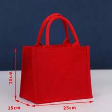 1PC Personalized Red Christmas Gift Bags, Customizable Storage Party Bags For Weddings, Anniversaries, Birthdays, Housewarming And Holiday Gifts, Multipurpose Gift Pouch For Bride And Groom - Red - View 14