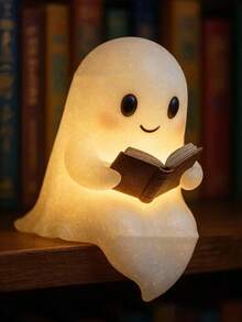 1个书架幽灵装饰夜灯 - LED照明，适用于室内家居装饰和主题房间布置 | 易于放置 - 彩色 - 查看 4