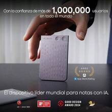 Grabadora de Voz Note IA - Transcribe y Resume con tecnologa de IA - Soporta 112 Idiomas, 64GB de Memoria Nota Negra con Estuche Negro - Nota Negra con Estuche Negro - Ver 8