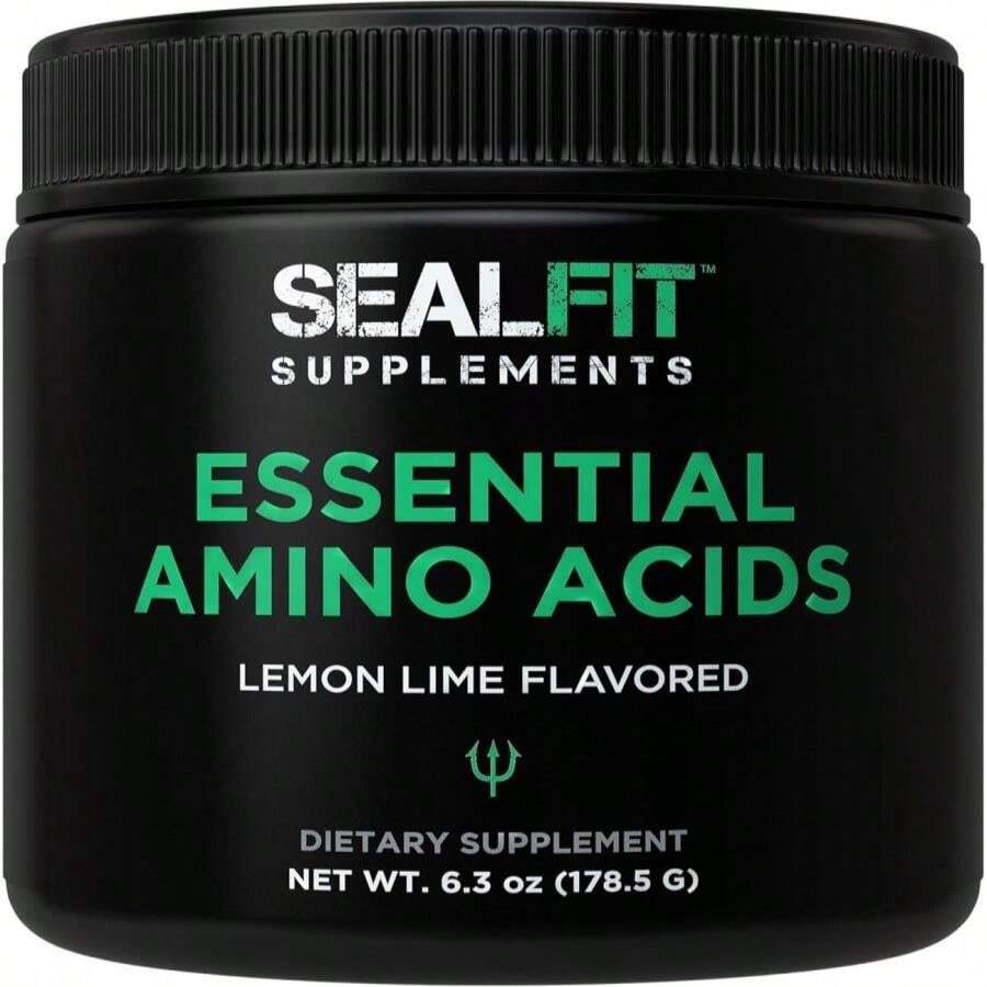 SEALFIT Essential Amino Acids Pre + During + Post Workout Powder EAA + BCAA Aminos Supplement For Energy, Muscle Growth, And Recovery EAAs And BCAAs Perfect Preworkout For Men &Amp; Women Lemon Lime - Flavor NameB - 查看 1