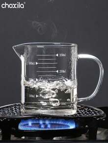 choxila 1pc High Borosilicate Glass Coffee Cup Measuring Cup Glass With Handle Graduated Cup Coffee Milk Juice Measuring Cup Transparent Glass Back To School - Coffee Measuring Cup - View 10