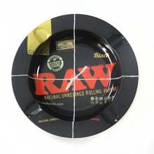 1 件时尚图案烟灰缸，马口铁烟灰储存盘，吸烟配件。，返校用品 - 彩色 - 查看 28