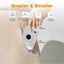 Joysea - Máquina de etiquetas Bluetooth con múltiples plantillas para el hogar, organización de oficina, color gris - 1 - Ver 6