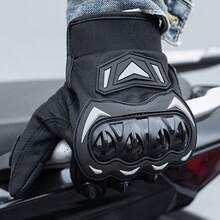 Motorcycle Gloves Men Motorbike Riding Touchscreen Shock-Proof Full Finger L Size - L - Xem 2