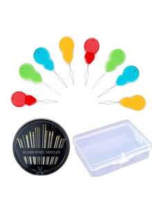 2/5/10pcs Plastic Needle Threader, Hand Sewing Needle Tool, Suitable For Sewing, Knitting, Quilting, DIY Arts, Random Color