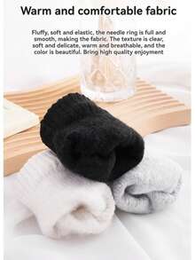 Women's And Men's Winter Ski Magic Gloves Warm Full-Finger Stretch Knitted Polyester Blend With Elastic Acrylic Mittens Jacquard Design For Touch Screen For Outdoor & Cycling