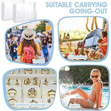 CZ 30 PCS Small Clear Makeup Bag Mini PVC Waterproof Cosmetic Organizer Bags Portable Swimsuit Storage Bag Clear Organizer Pouches With Zipper For Women Men Travel Toiletry Vacation 8.7 X 6.7 1613 - 87x67 - 查看 6