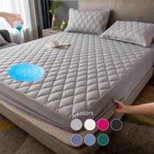 3-Piece Waterproof Bedding Set - Fitted Sheet + 2 Pillowcases - Reversible Comfortable - 白色 - 查看 2