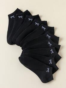 20 زوج جوارب قصيرة للنساء بلون أسود ثابت للاستخدام اليومي والرياضي، مريحة ومتعددة الاستخدامات