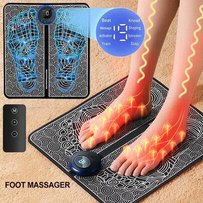 AXH. Máy mát-xa chân EMS, thiết bị trị liệu chân, thảm mát-xa huyệt đạo tự động cho chân với xung điện.