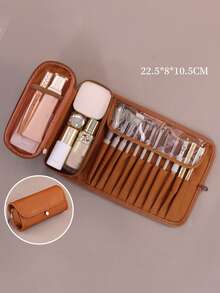 Portable Makeup Brush Storage Box, Travel Makeup Brush Bag, Makeup Brush Case, Multifunctional Foldable Professional Cosmetic Organizer Pouch Bag,Room Decor, Bags,Makeup Bag,Vanity,Travel,Make Up Bag,Travel Essentials,Organizer,Storage,Travel Essential,Makeup Organizer,Makeup Bags,Make Up Organizer,Organiser,Toiletry Bag,Desk Organiser,Cosmetic Bag,Makeup Pouch,Make Up Organize,Vanity Accessories,Make Up Pouch,Make Up Bags