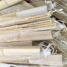 Personalized Silk Wedding Hand Fans, White Letter Engraved Folding Fans, Bulk Personalised Wedding Bridal Party Favors Special Event Fans Summer Wedding, Rustic Fashionable, Vintage, For Women/Men, School Supplies, For Teenagers, Junior High School Students, Middle School Students, High School Senior High School Students, College Students, University Students, Freshman, Sophomore, Underclassmen