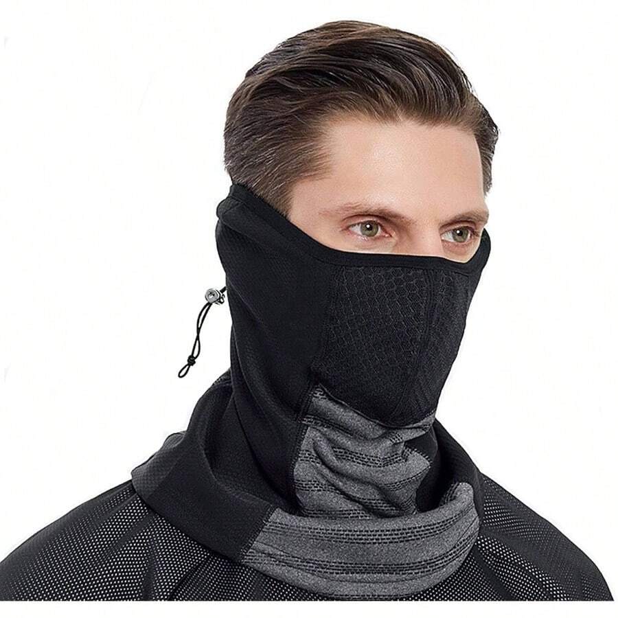 HEKE Bufanda, Transpirable Asamontaas para el Cuello Mujeres y Hombres, Protector Deportiva Bandanas, Mascara Diadema por Ciclismo, Pesca, Senderismo - Gris - Ver 1