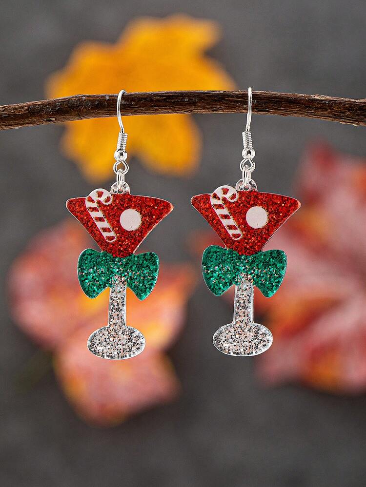 1 Paio di orecchini in acrilico a forma di foglia d'acero autunnale, orecchini da donna per il Ringraziamento e l'autunno | SHEIN ALIA