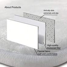 1/2/3pcs Christmas Kitchen Carpet, Red Checkered Christmas Tree Decoration Floor Mat, Anti-Slip Christmas Kitchen Floor Mat, Thickened Flannel Material Soft, Comfortable, Easy To Clean, Suitable For Kitchen, Bedroom, Living Room, Door, Bathroom Entrance, Laundry Room - 彩色 - 查看 9